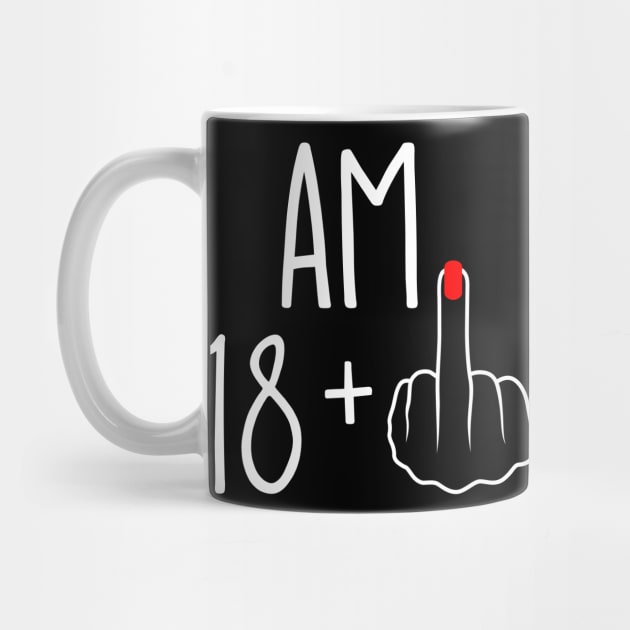 Vintage 19thBirthday I Am 18 Plus 1 Middle Finger by ErikBowmanDesigns